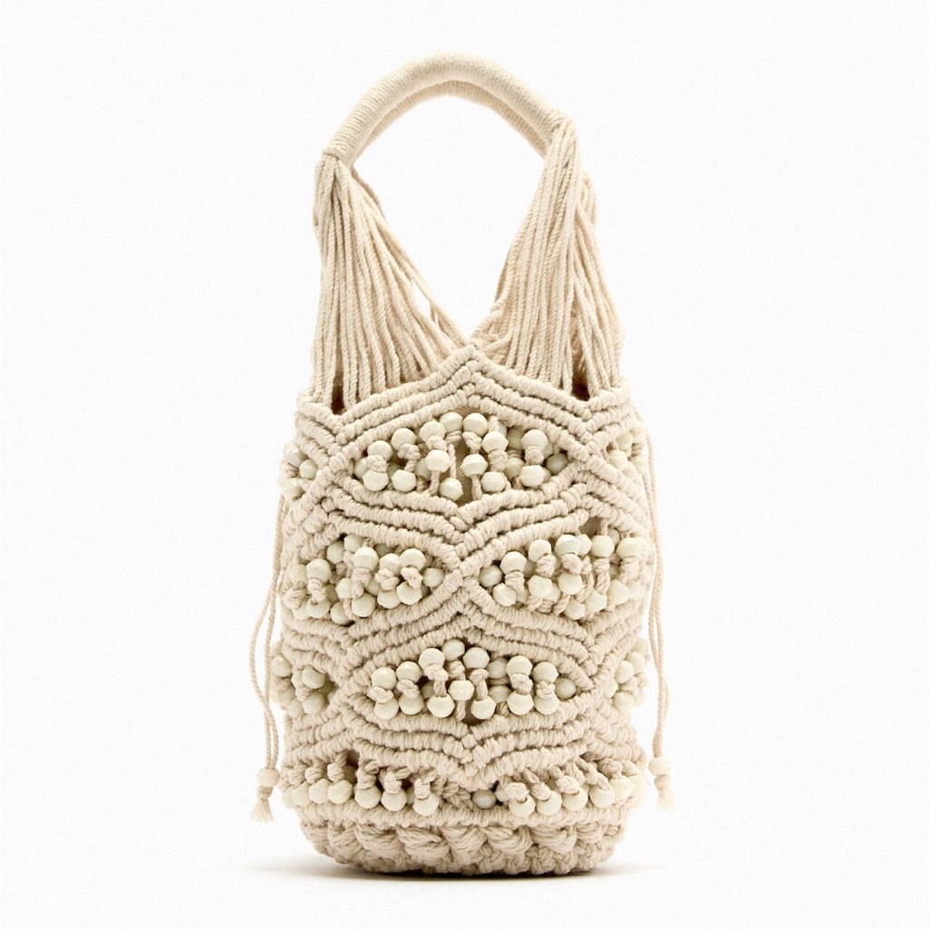 Single Zara Limited Edition Beaded Mini Hand Bag